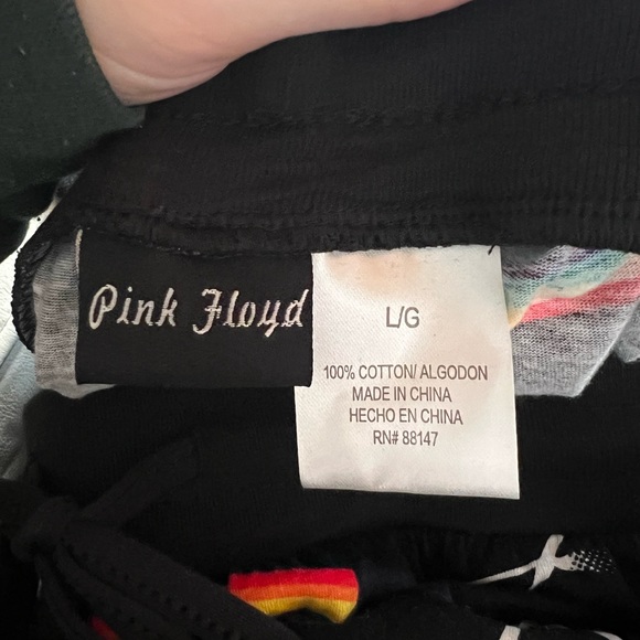 Pink Floyd Dark side of the moon sweatpants large rainbow new with tags - Picture 4 of 5